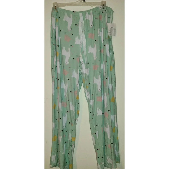 Bobbie & Brooks Sleep Lounge Pants Women's Llama Print Elastic Waist Size 3X (L) - Picture 1 of 4